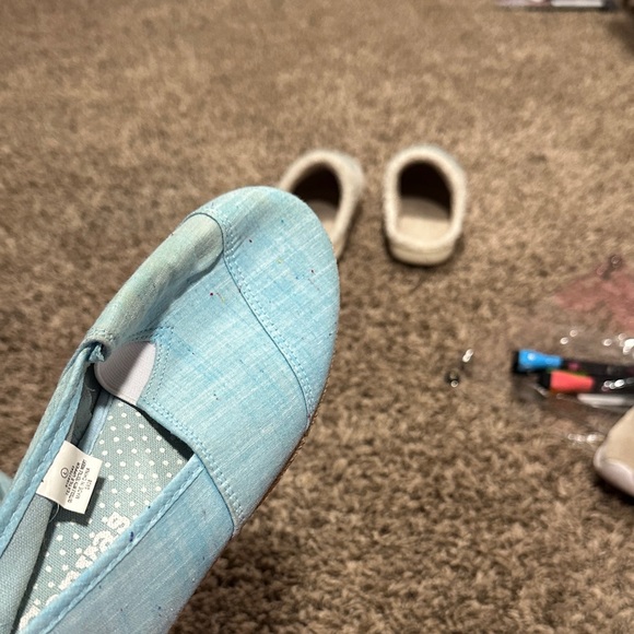 Skechers Light Blue Women's Flats - Picture 5 of 6